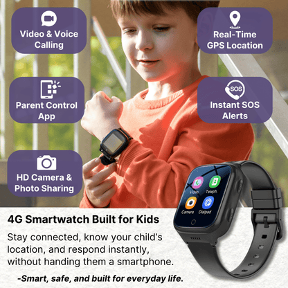 KidBand™ – Kids’ 4G, GPS & SOS Smartwatch