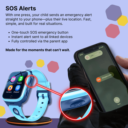 KidBand™ – Kids’ 4G, GPS & SOS Smartwatch